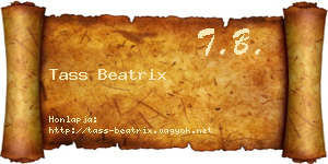 Tass Beatrix névjegykártya